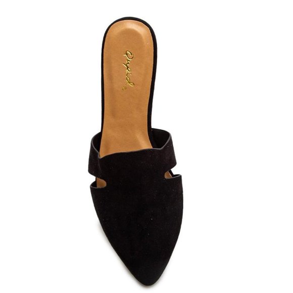 Black Cut Out Mule Slide Size 6 - Picture 3 of 3